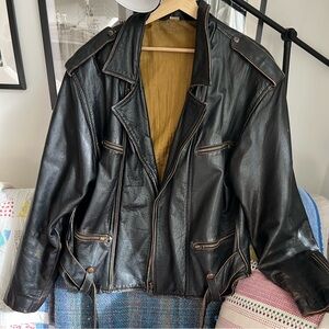 Vintage motorcycle jacket. L
